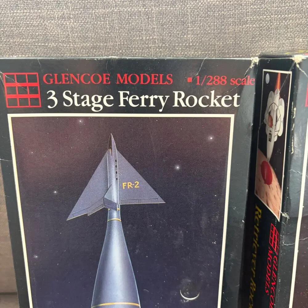Glencoe Models Vintage LOT Of 2 Retriever Rocket, Three Stage Ferry Rocket Kits